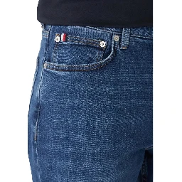 Blue Recycled Cotton Relaxed Fit Jeans