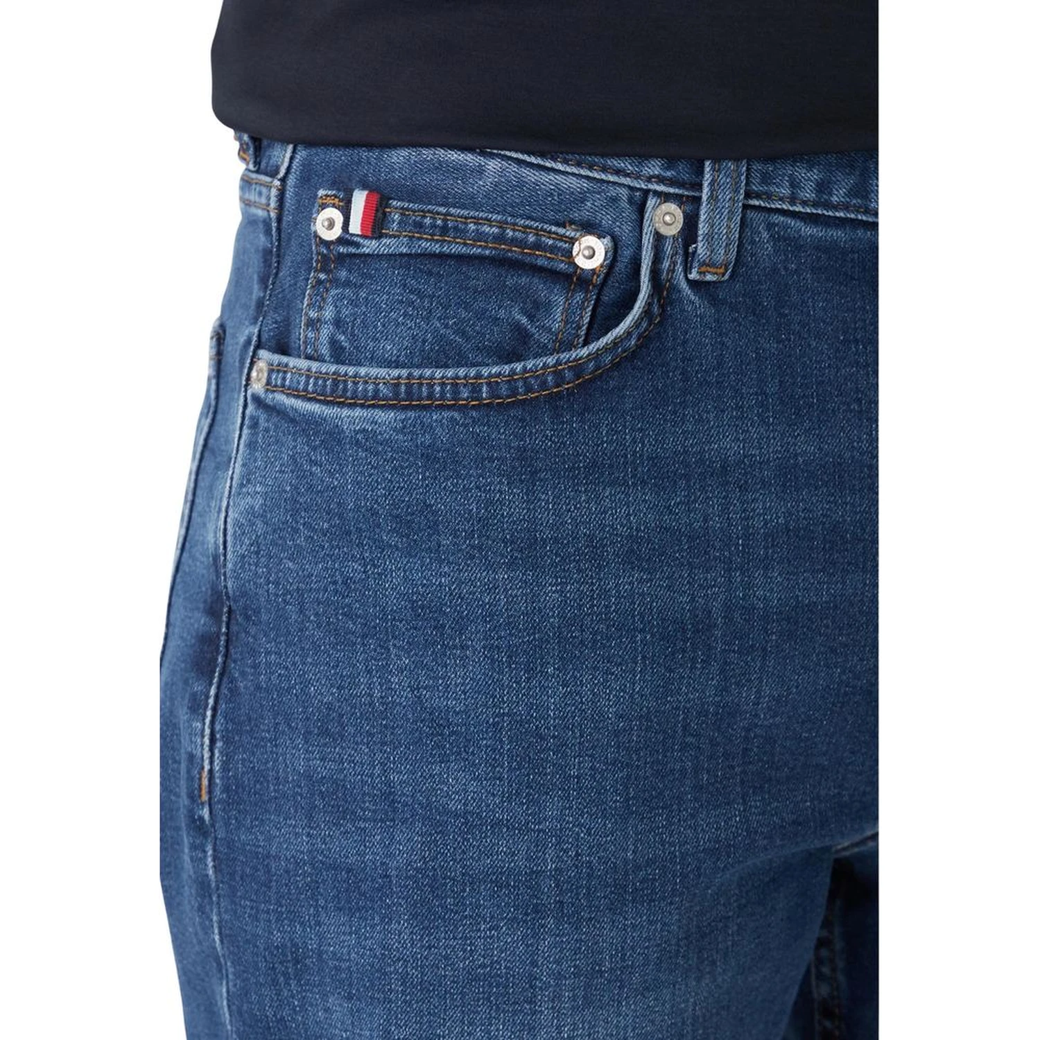 Blue Recycled Cotton Relaxed Fit Jeans