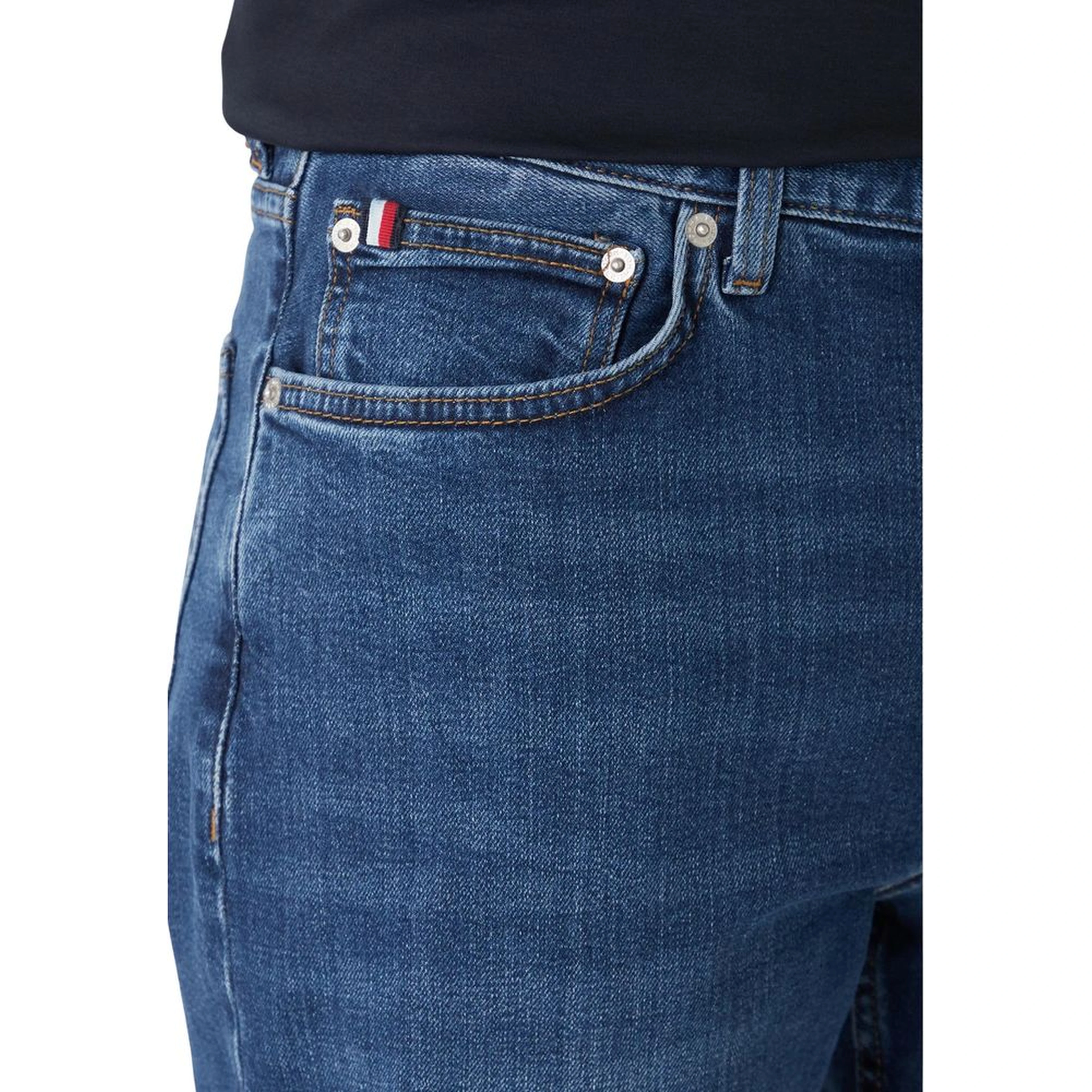Blue Recycled Cotton Relaxed Fit Jeans