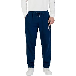 Blue Recycled Cotton Joggers (Workout Pants)