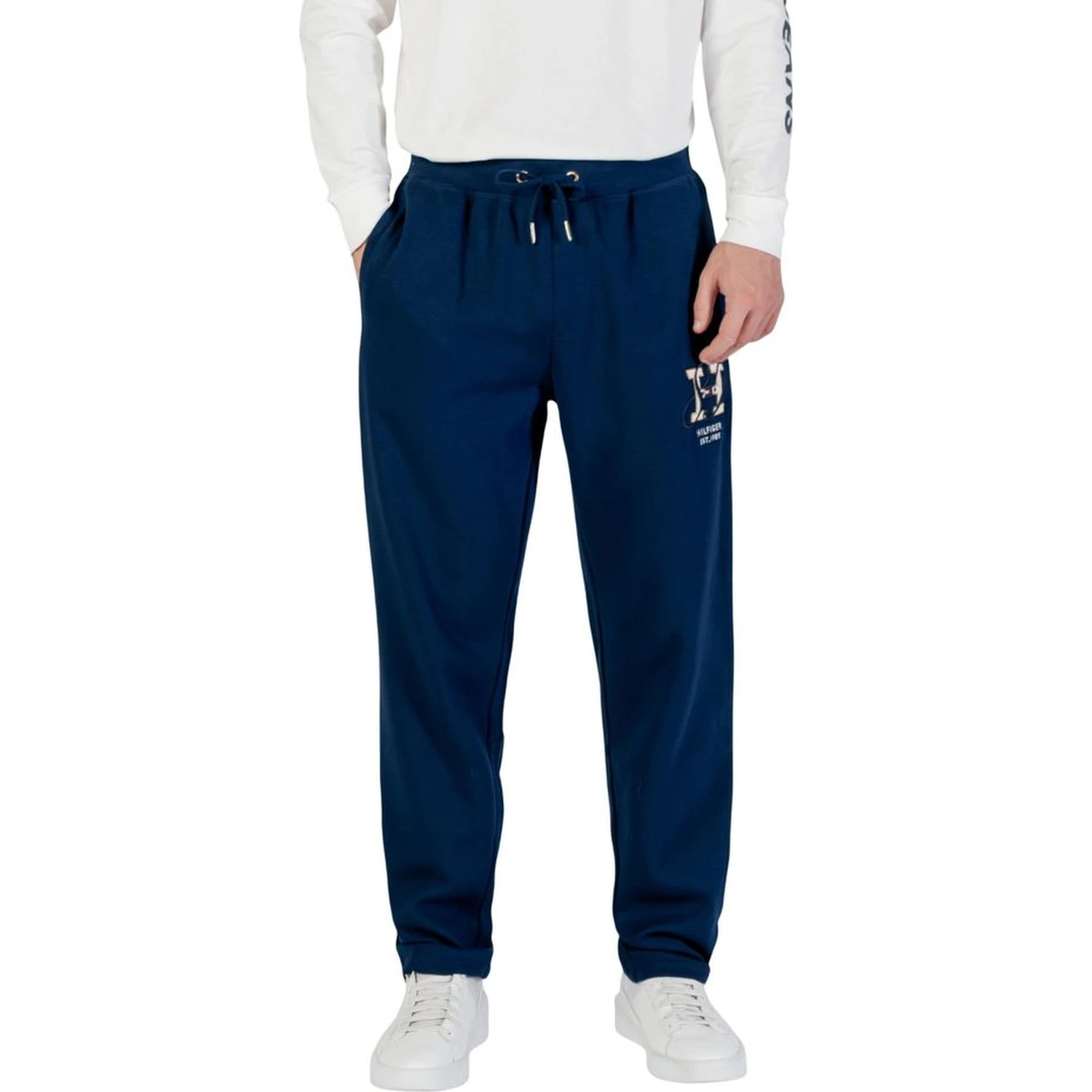 Blue Recycled Cotton Joggers (Workout Pants)