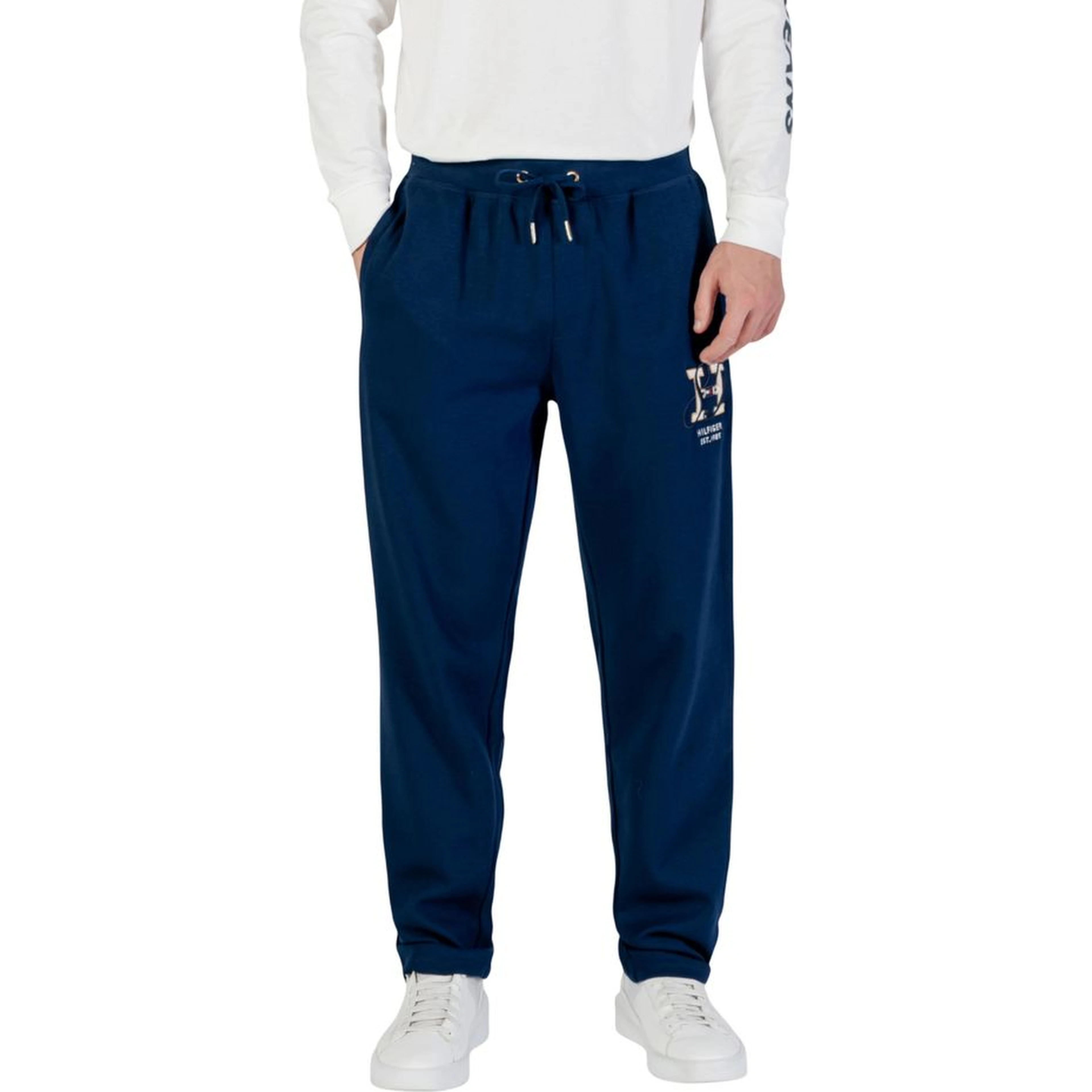 Blue Recycled Cotton Joggers (Workout Pants)