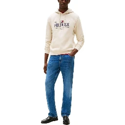 Beige Organic Cotton Hoodie
