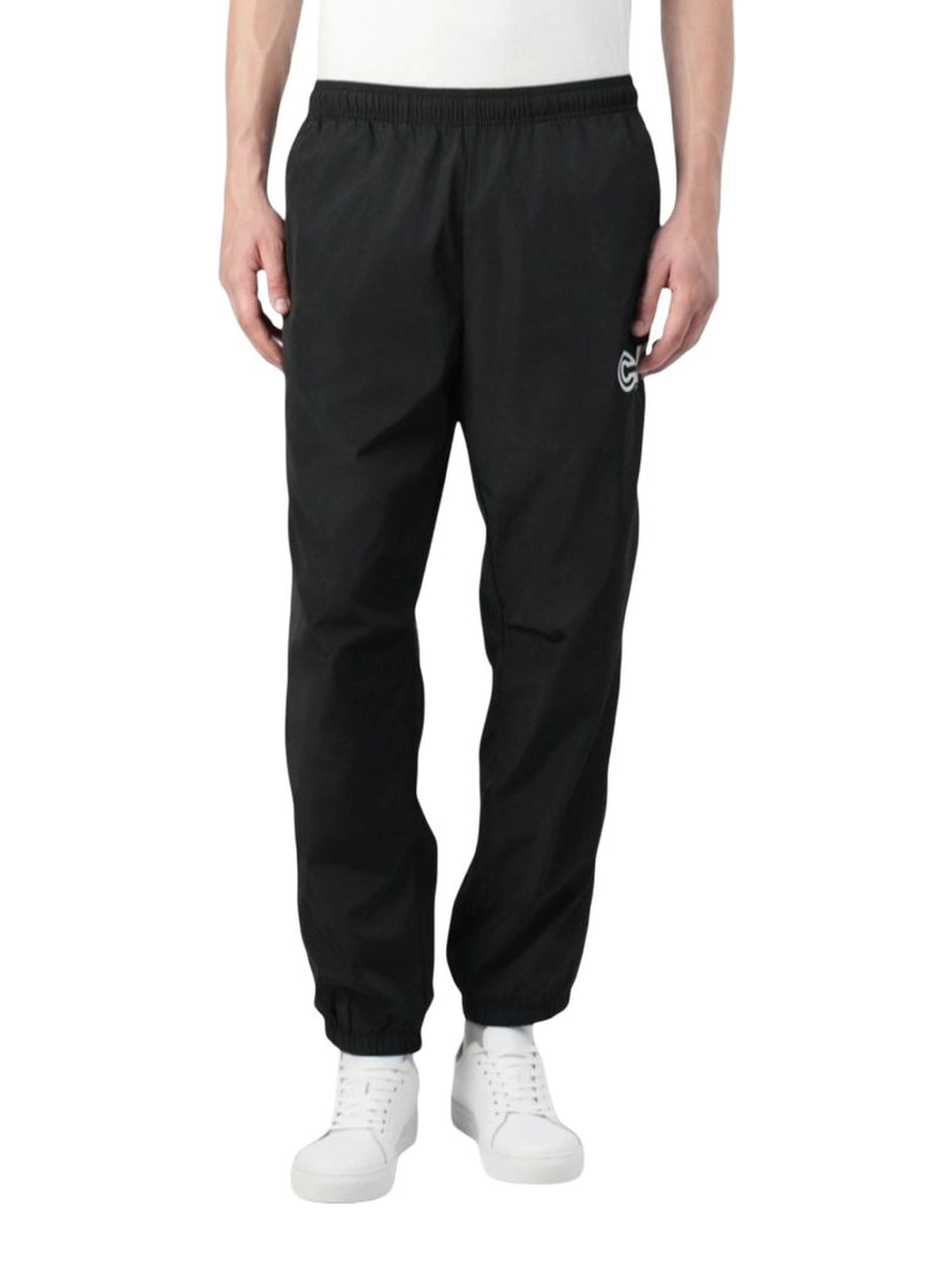 Black Polyester Joggers (Workout Pants)