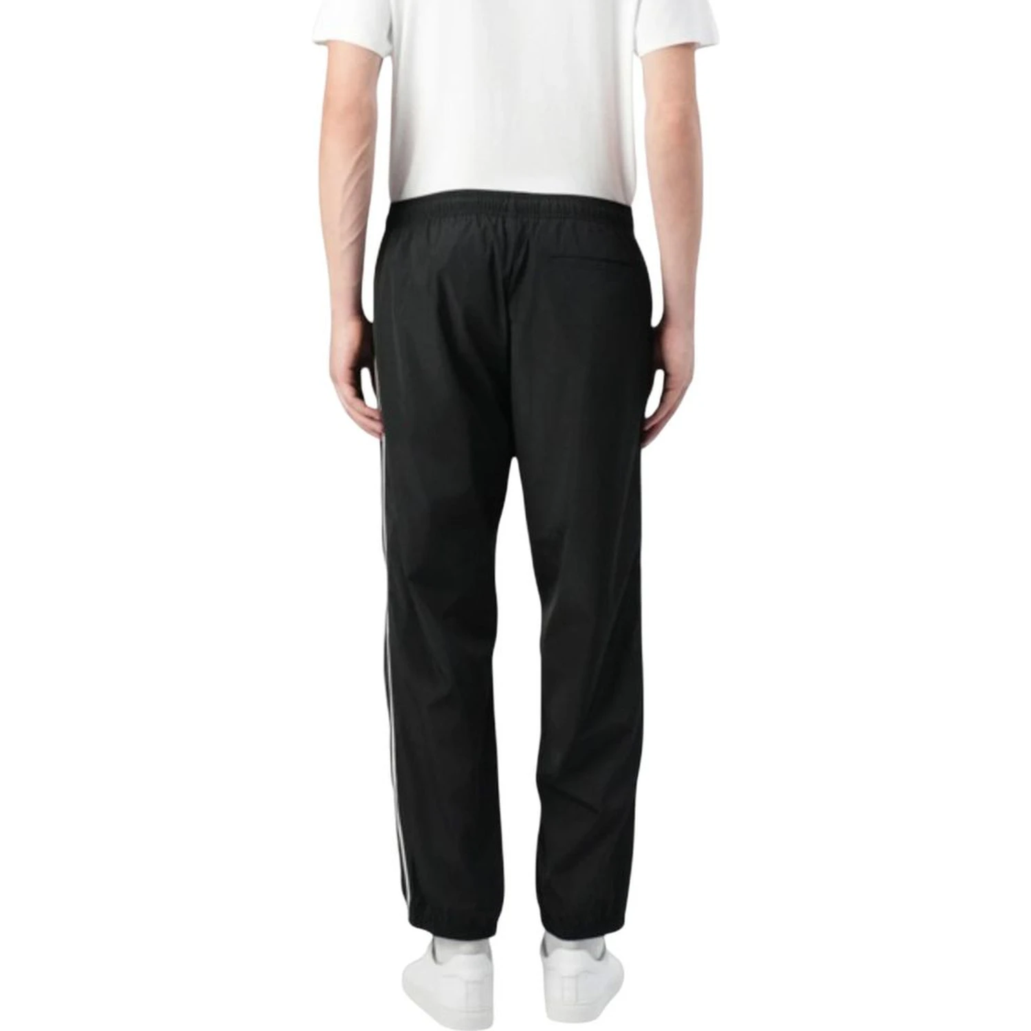 Black Polyester Joggers (Workout Pants)
