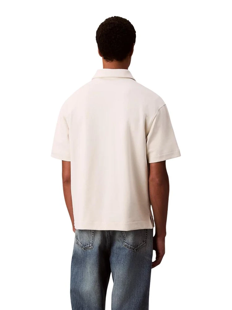 White Cotton Polo Shirt alternative