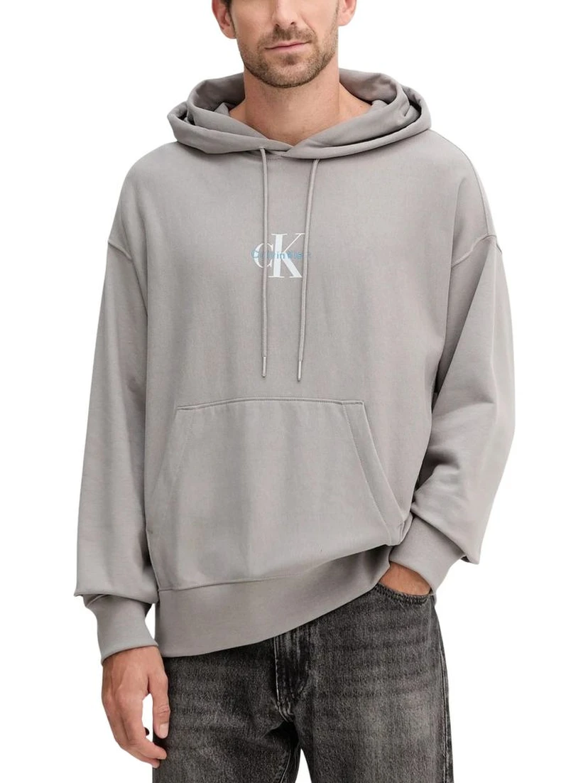 Gray Cotton Hoodie