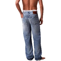 Blue Lyocell Relaxed Fit Jeans