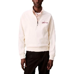 White Cotton Sweatshirt