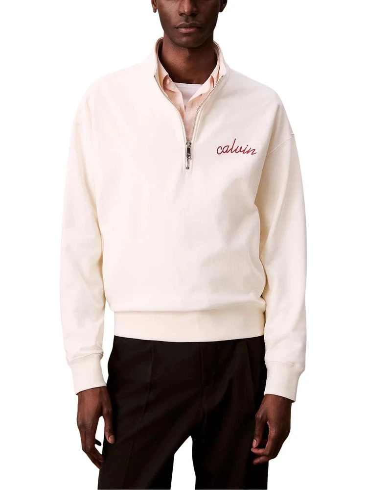 White Cotton Sweatshirt