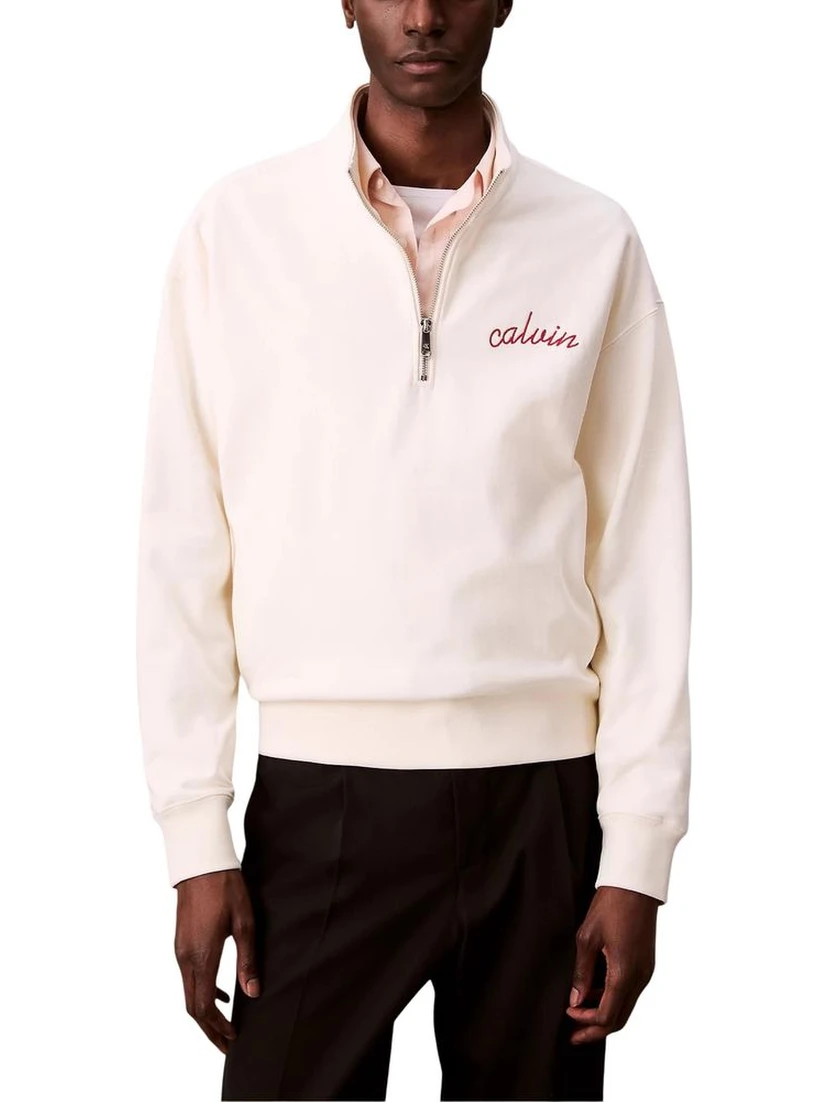 White Cotton Sweatshirt
