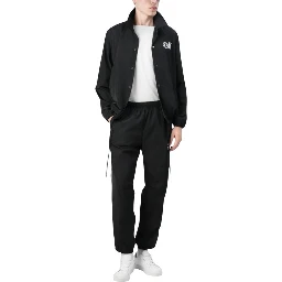 Black Polyester Joggers (Workout Pants)