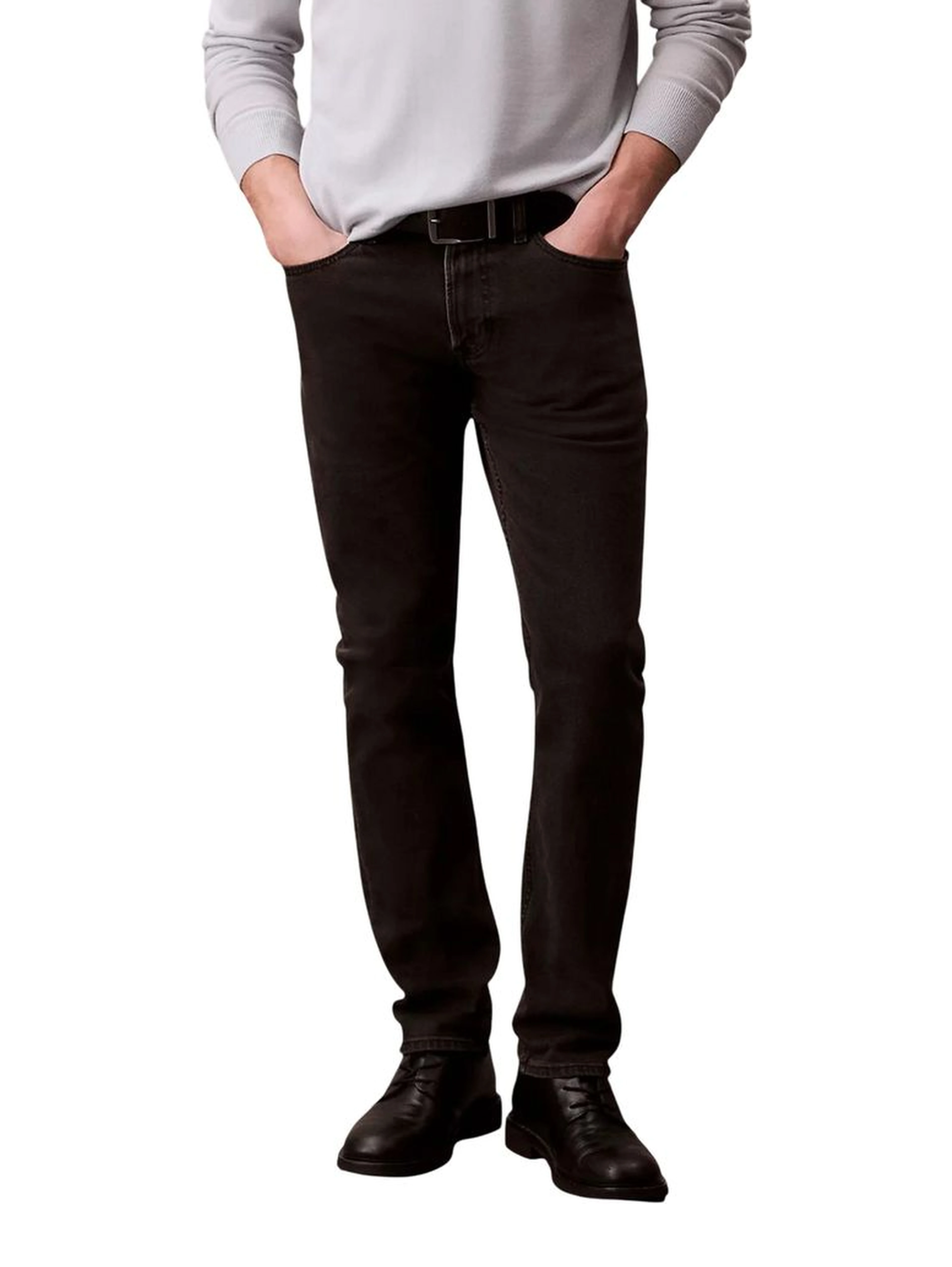 Black Cotton Skinny Jeans