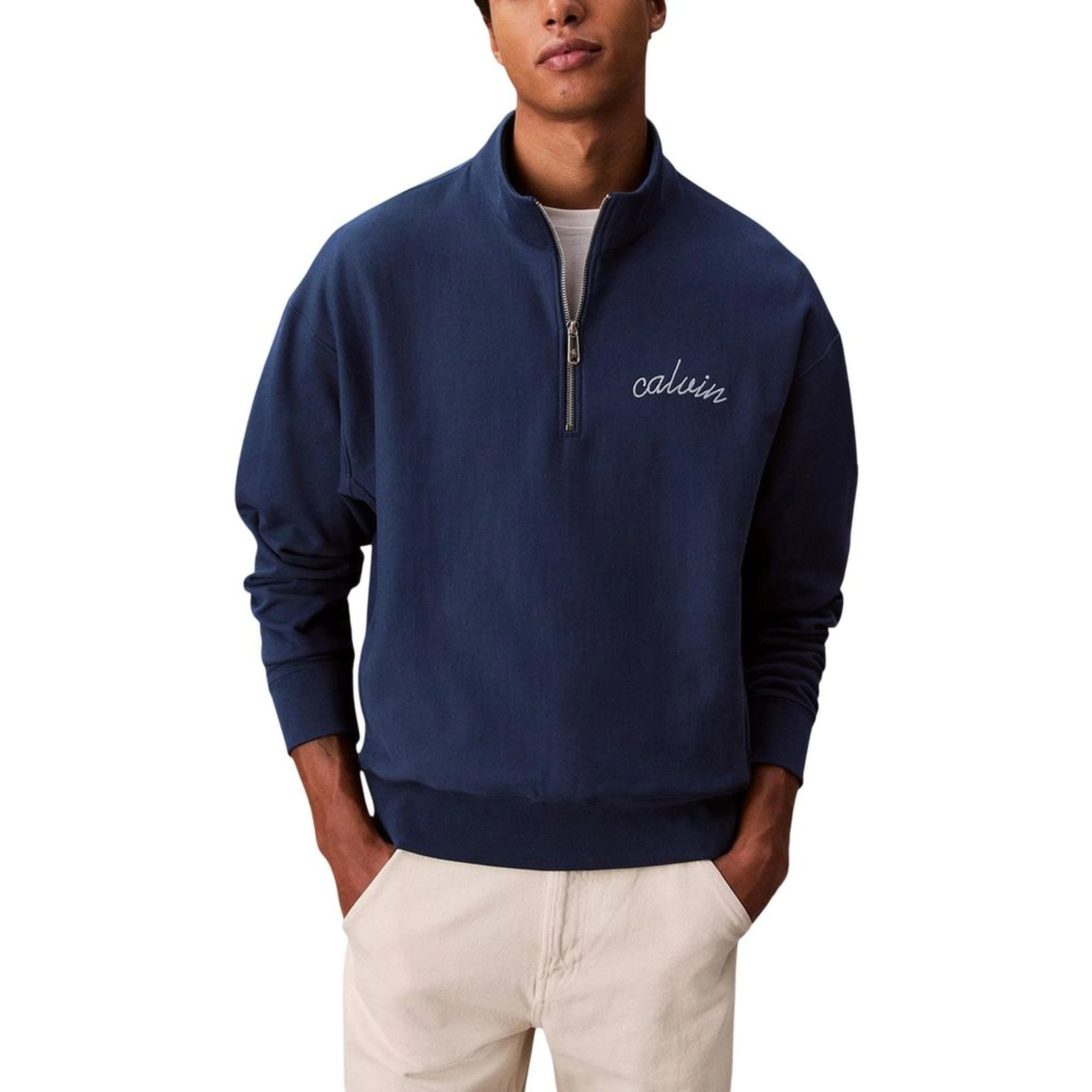 Blue Cotton Sweatshirt