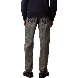 Beige Cotton Relaxed Fit Jeans