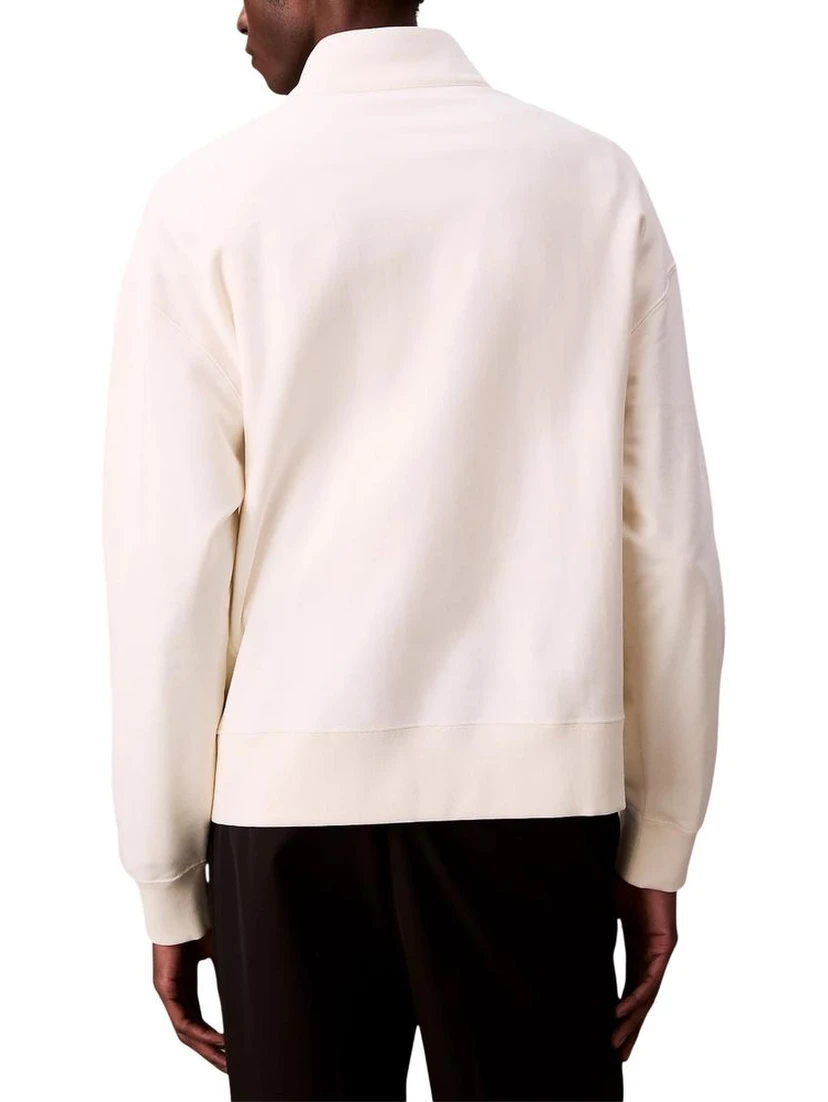 White Cotton Sweatshirt