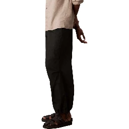 Black Cotton Joggers (Workout Pants)