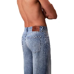 Blue Lyocell Relaxed Fit Jeans