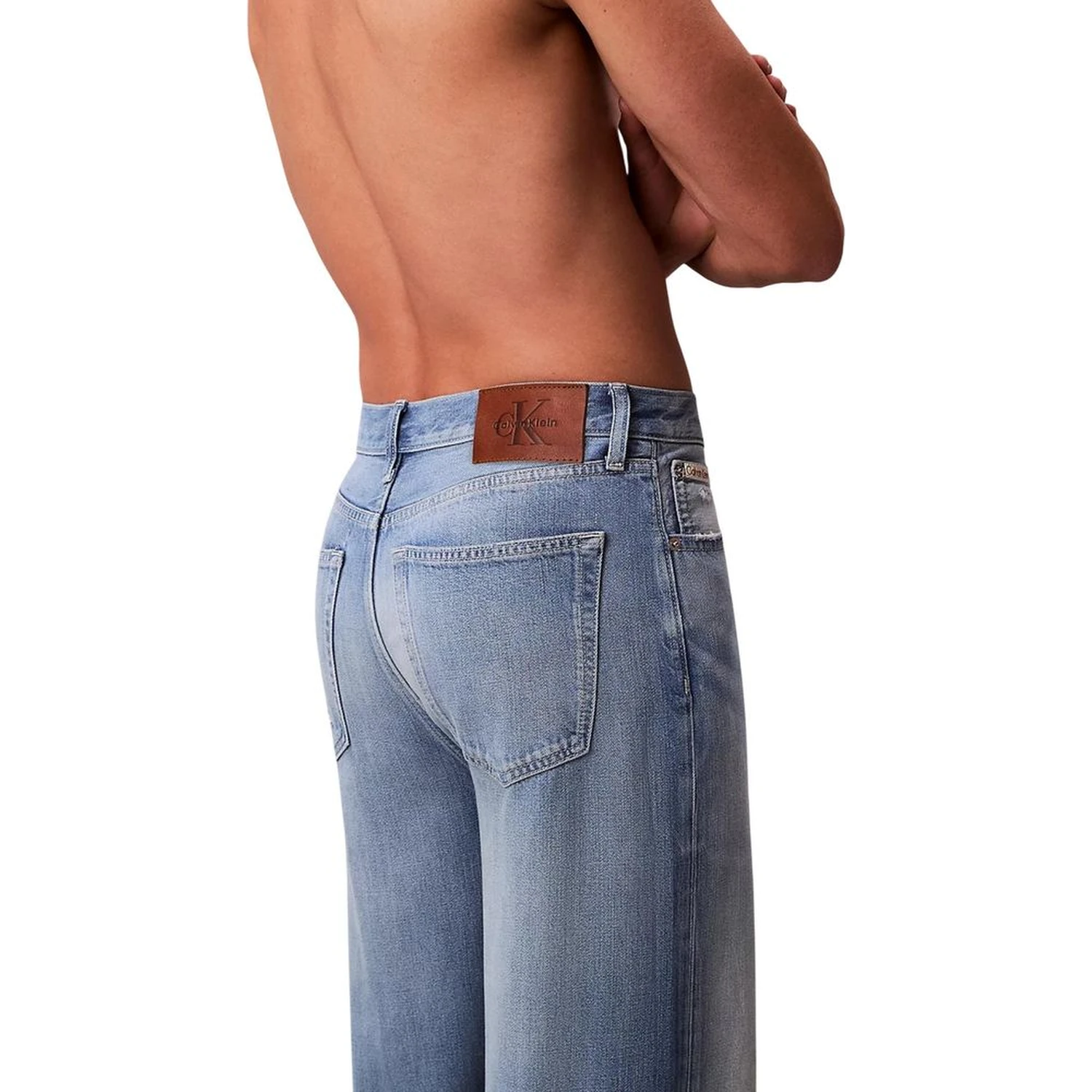 Blue Lyocell Relaxed Fit Jeans
