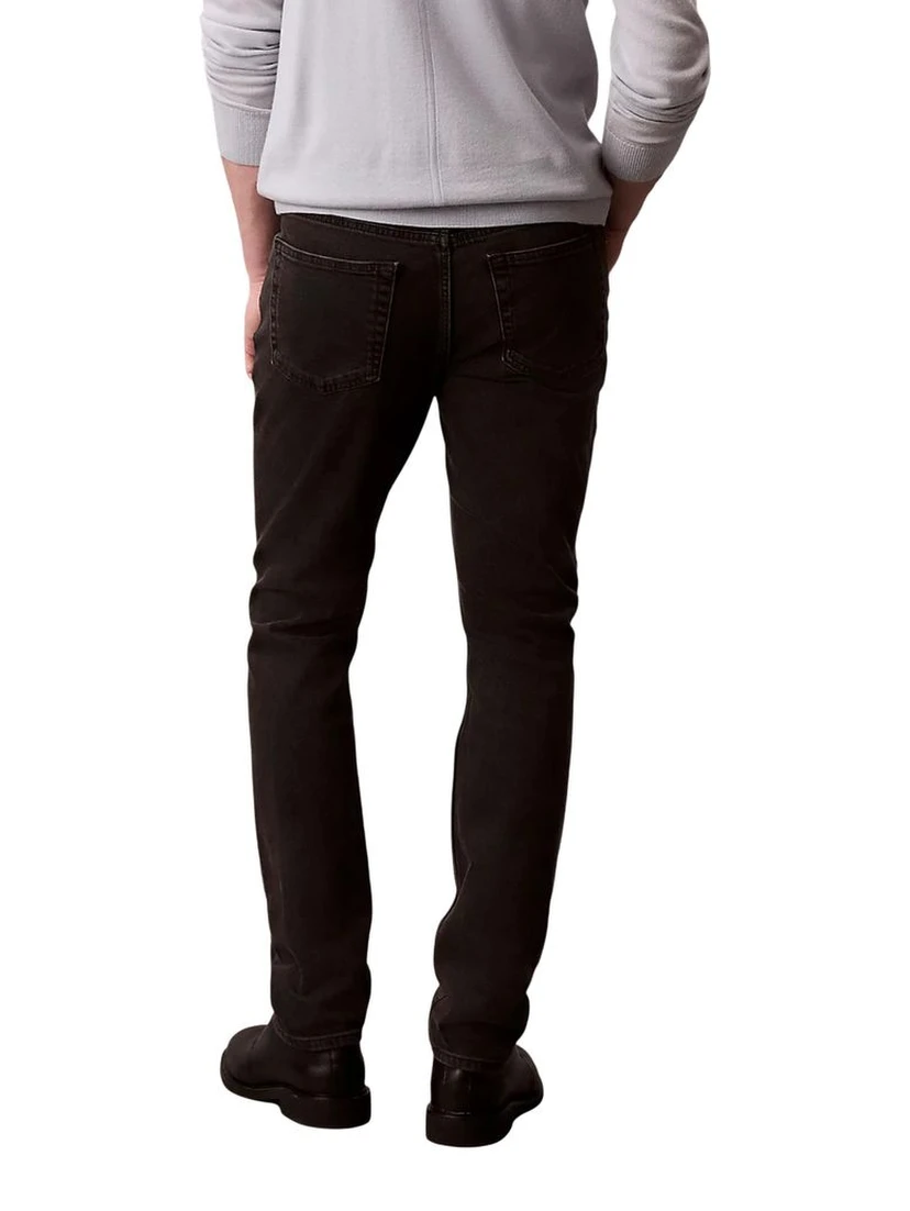 Black Cotton Skinny Jeans