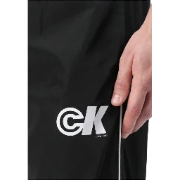Black Polyester Joggers (Workout Pants)