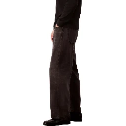 Black Lyocell Relaxed Fit Jeans