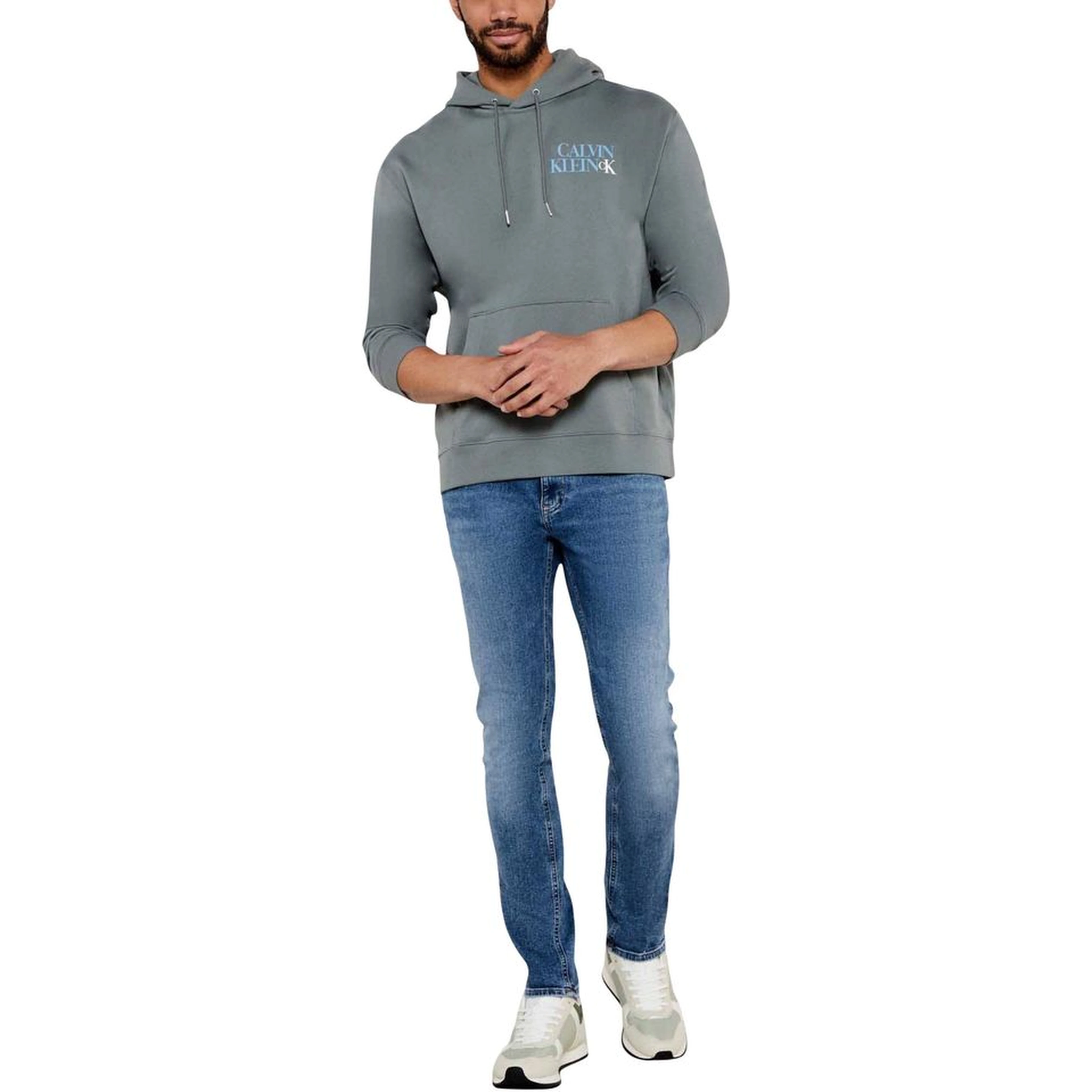 Gray Cotton Hoodie