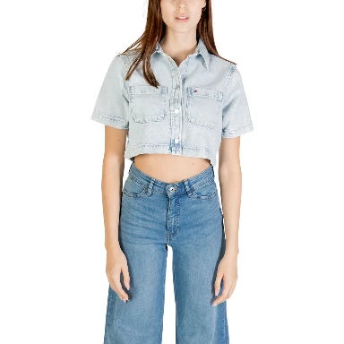 Light Blue Recycled Cotton Shortsleeve Shirt