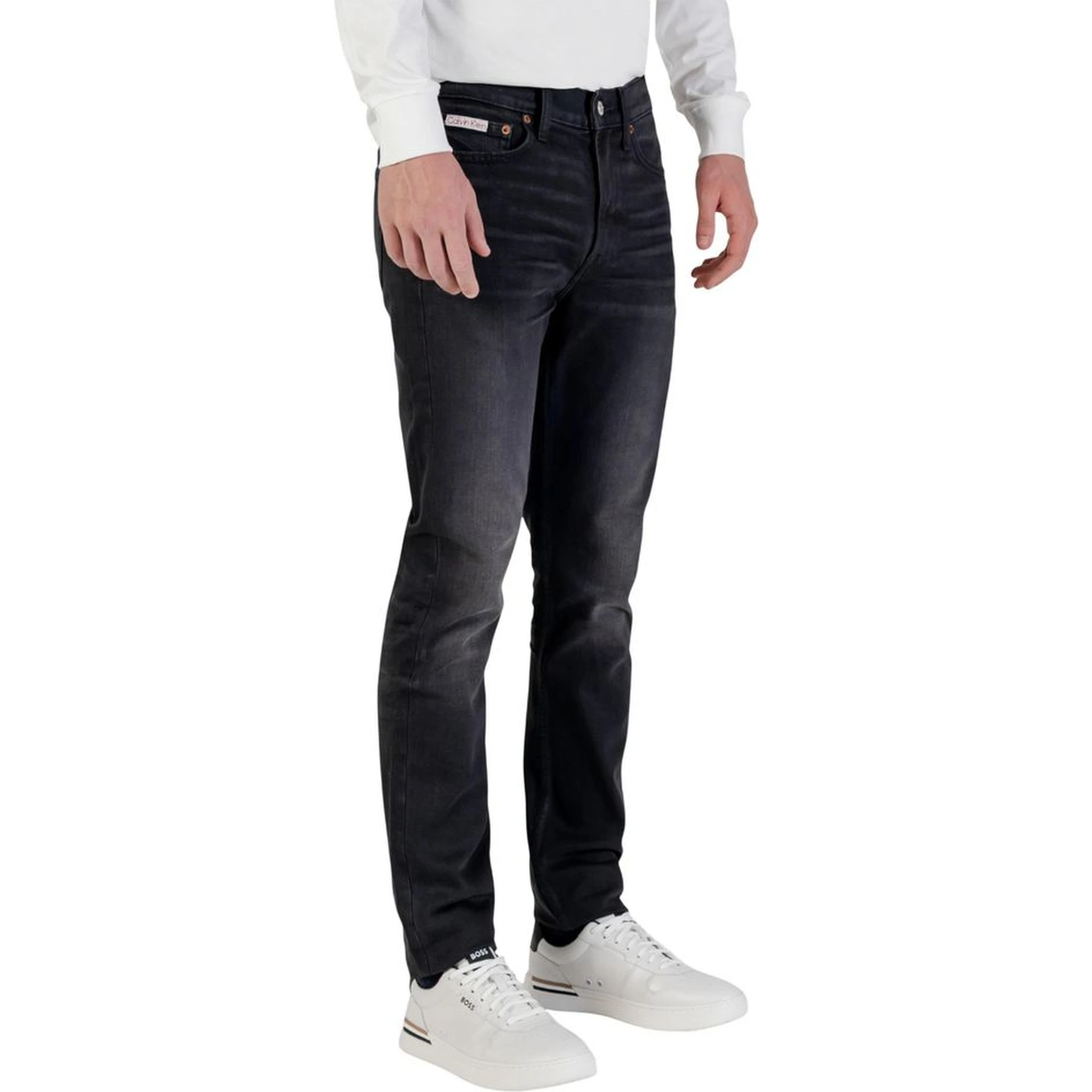 Blue Cotton Skinny Jeans