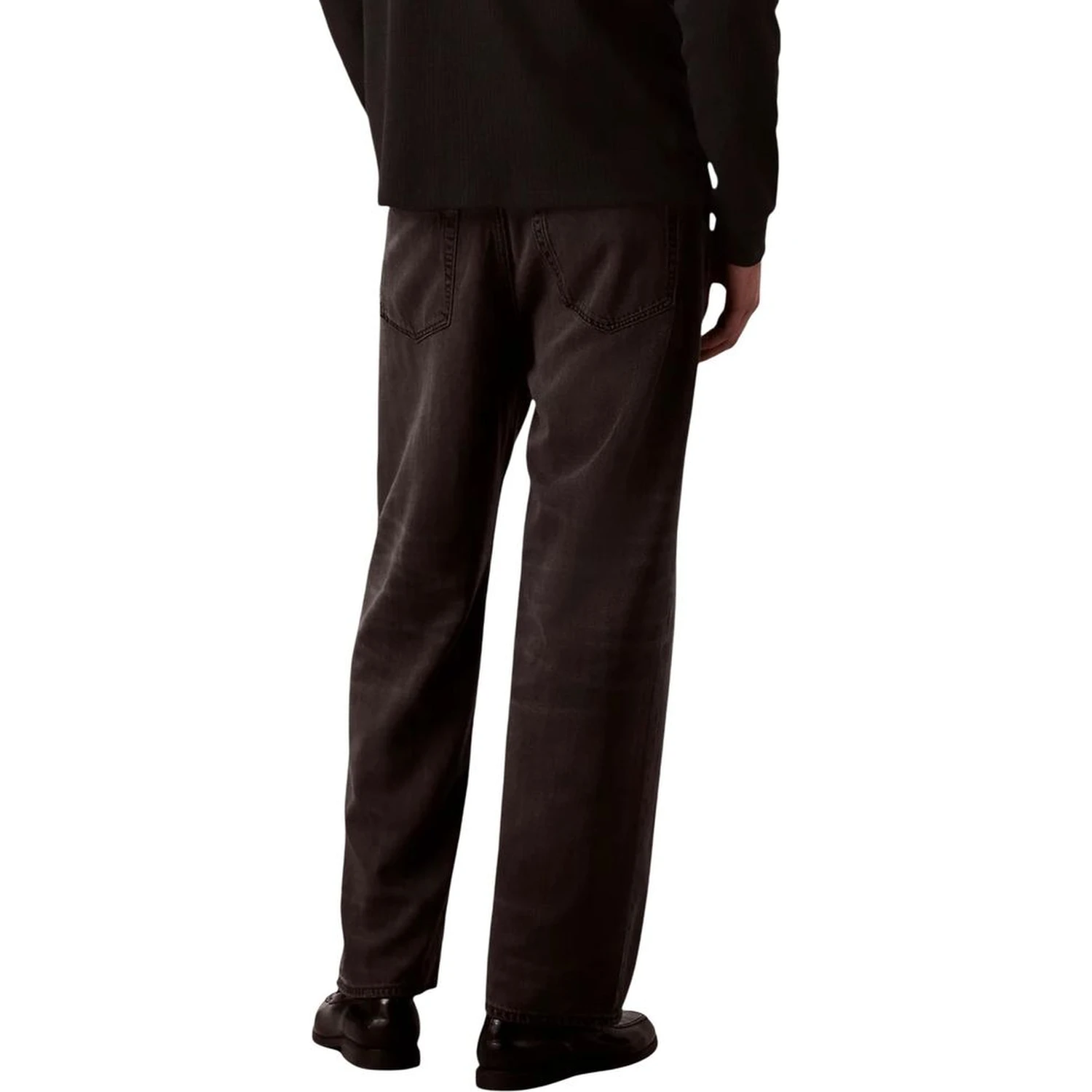 Black Lyocell Relaxed Fit Jeans