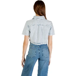 Light Blue Recycled Cotton Shortsleeve Shirt