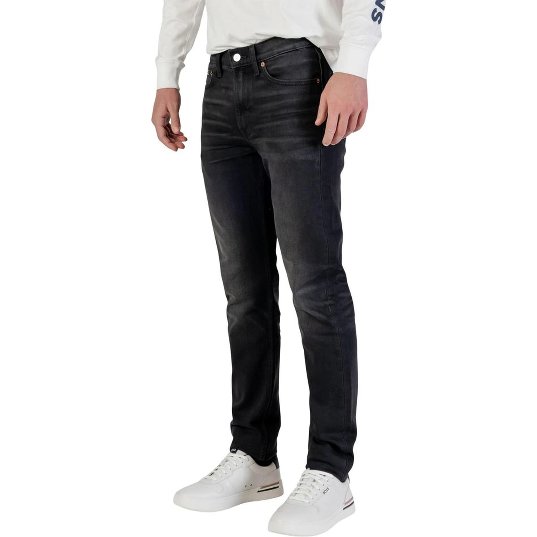 Blue Cotton Skinny Jeans