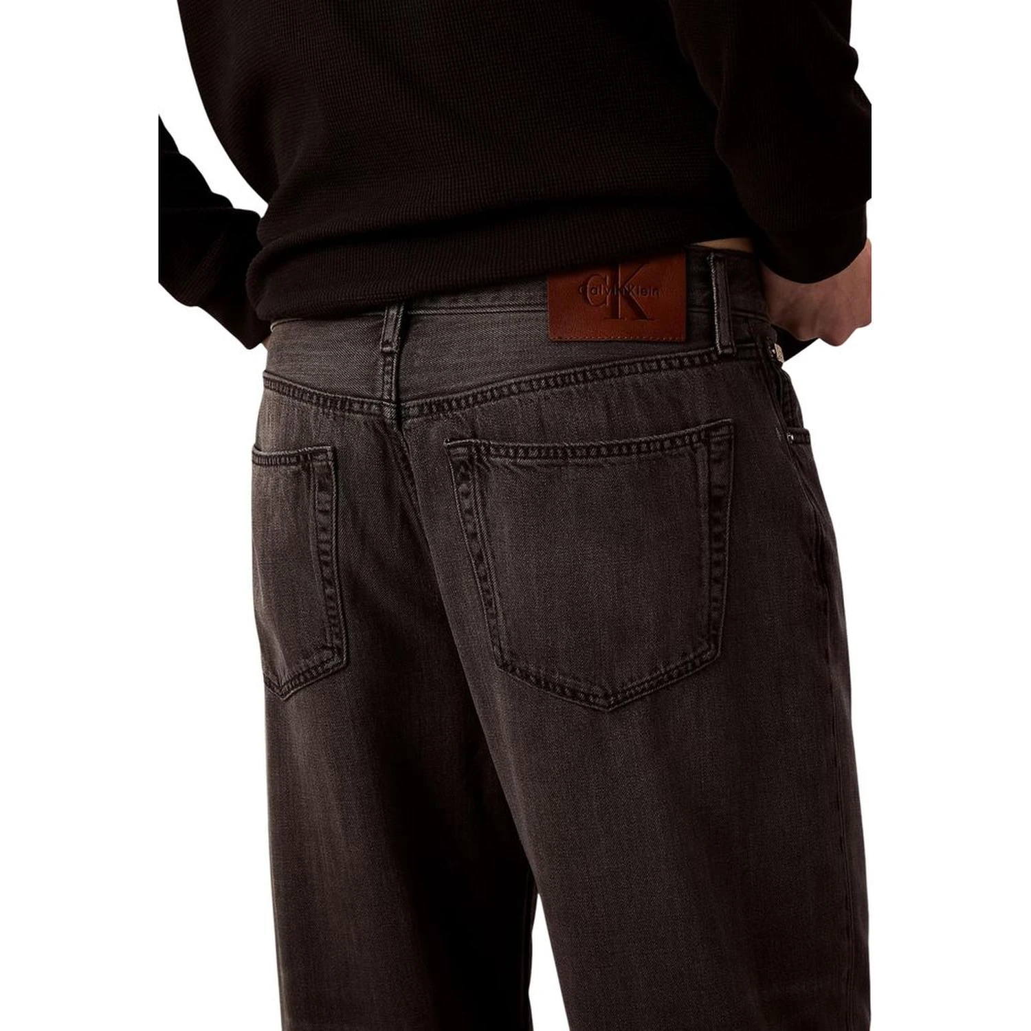 Black Lyocell Relaxed Fit Jeans