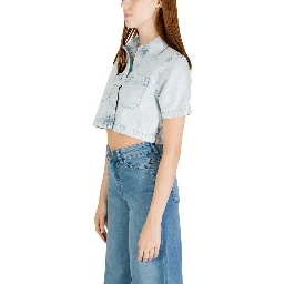 Light Blue Recycled Cotton Shortsleeve Shirt