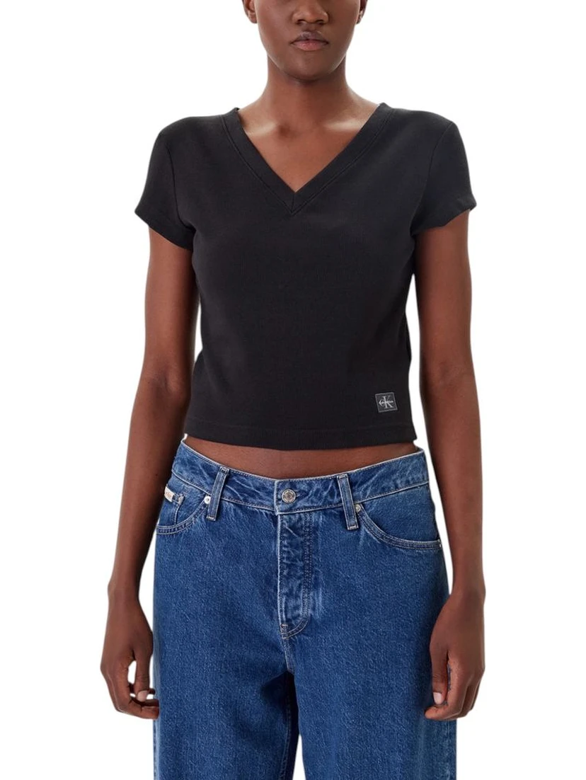 Black Cotton T-Shirt