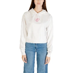 Cream Recycled Cotton Hoodie