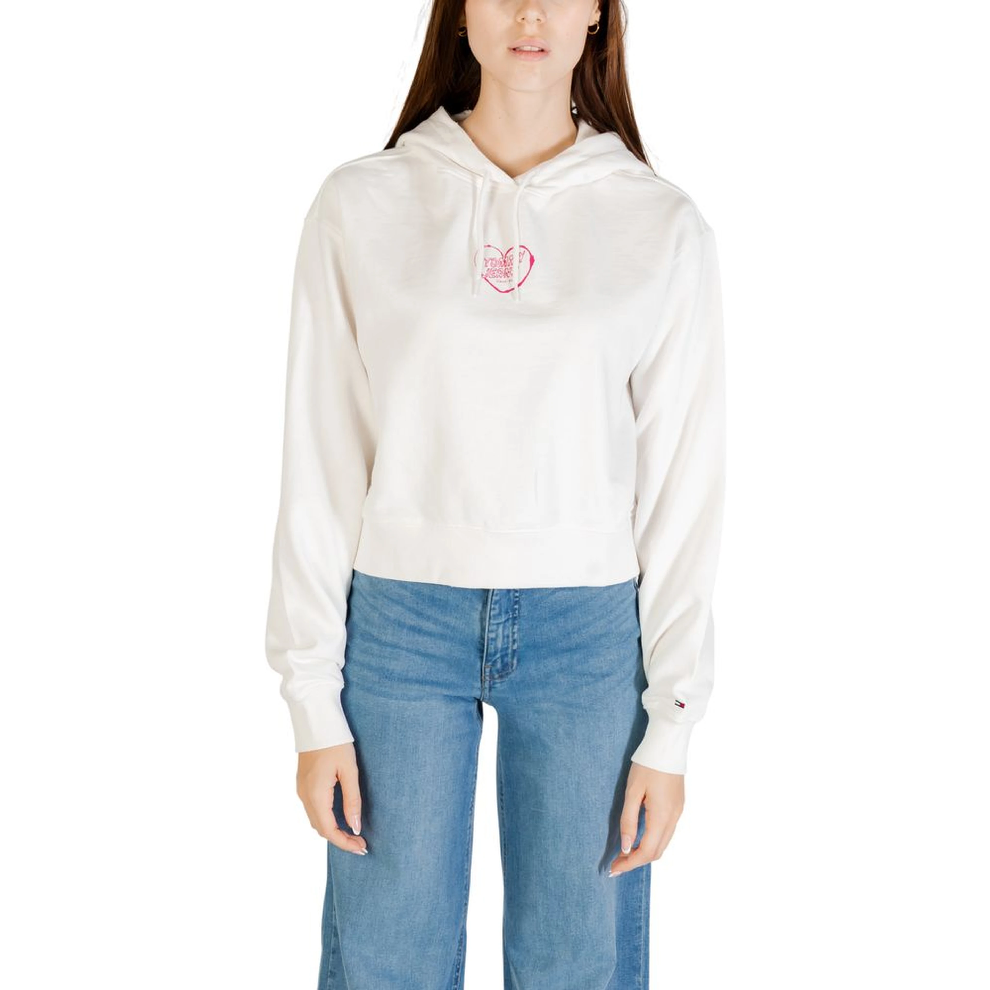 Cream Recycled Cotton Hoodie