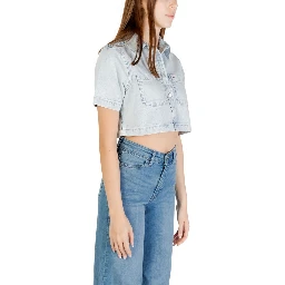 Light Blue Recycled Cotton Shortsleeve Shirt