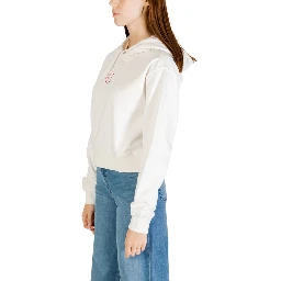 Cream Recycled Cotton Hoodie