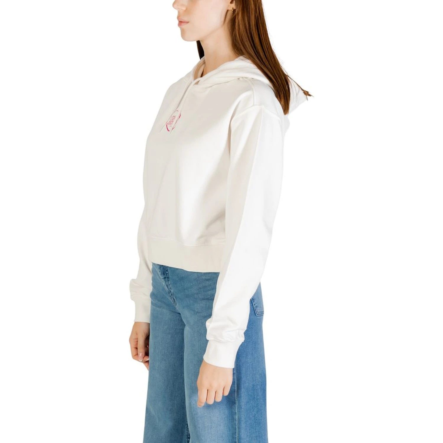 Cream Recycled Cotton Hoodie