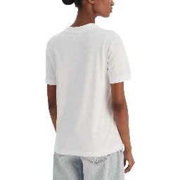 تي شيرت قطني أبيض