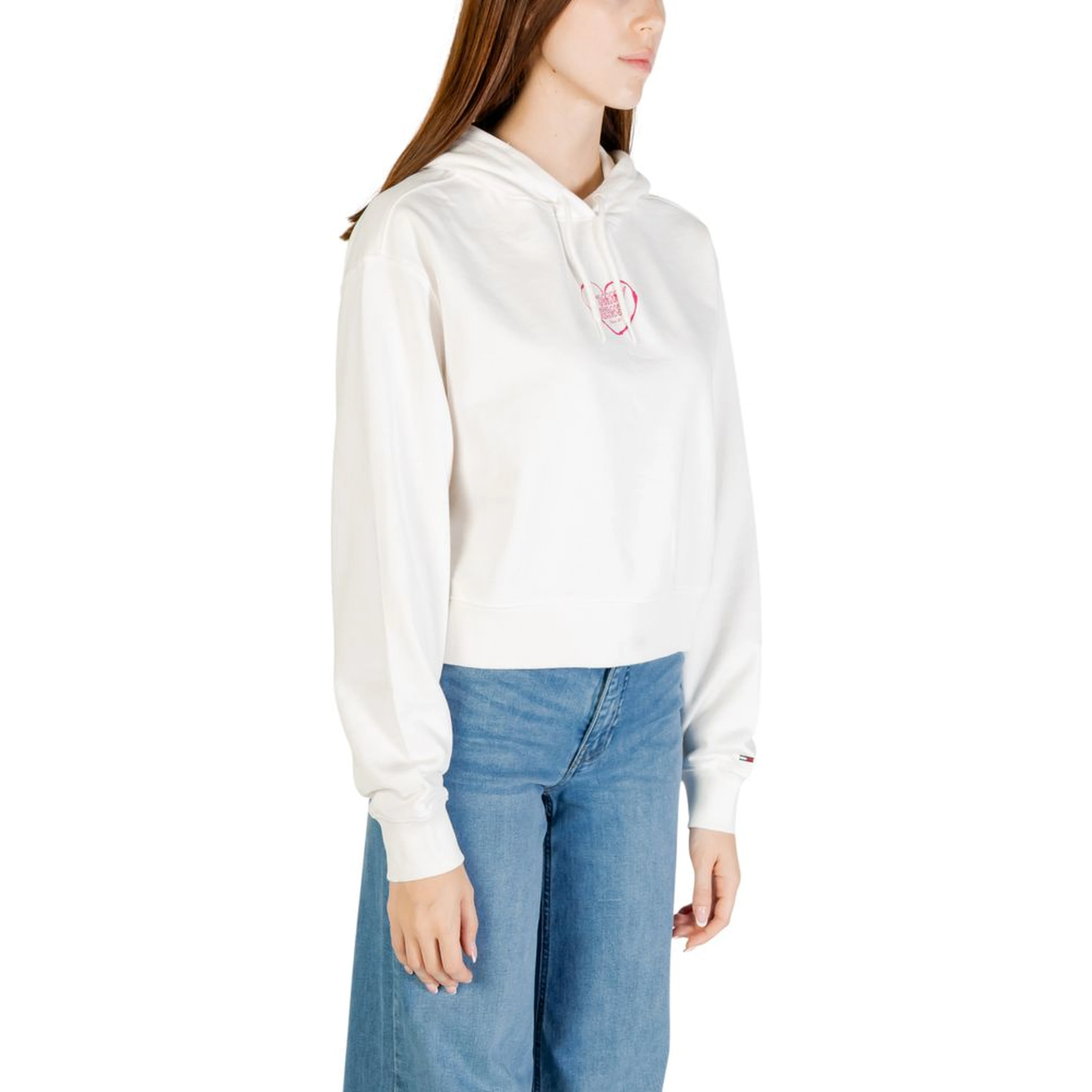 Cream Recycled Cotton Hoodie