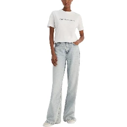 تي شيرت قطني أبيض