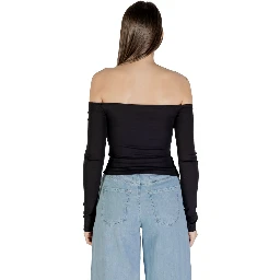 Black Recycled Cotton Long Sleeve T-Shirt