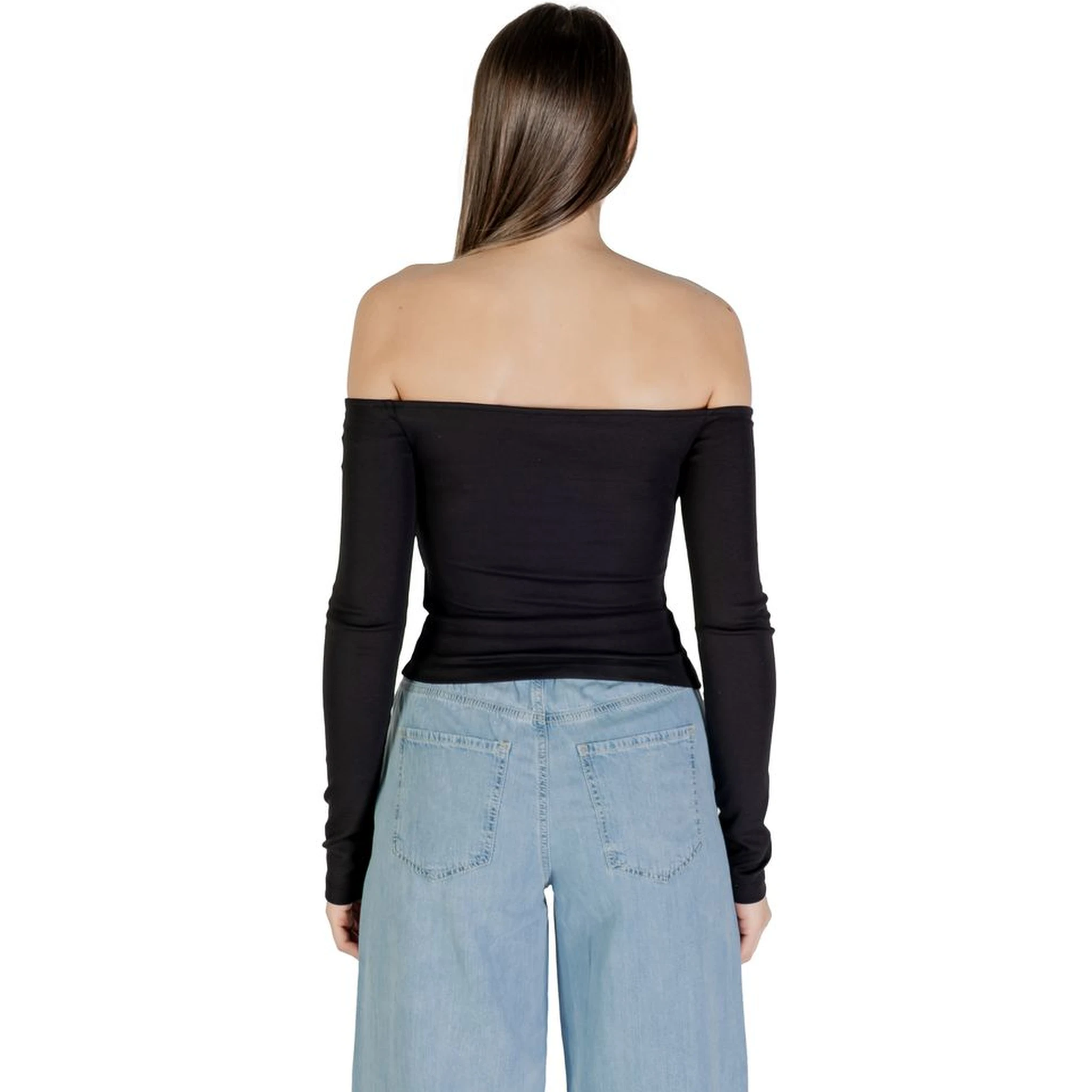 Black Recycled Cotton Long Sleeve T-Shirt