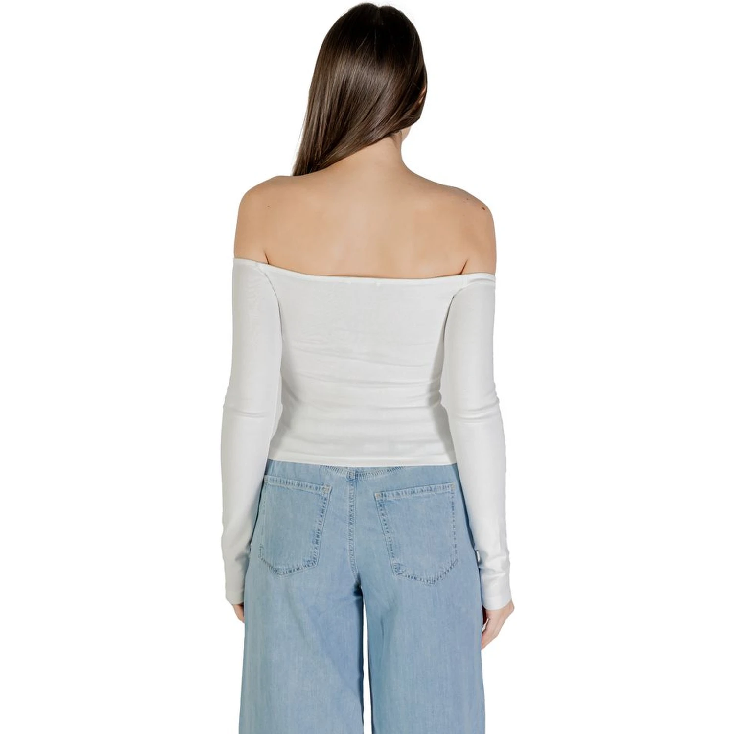 Cream Recycled Cotton Long Sleeve T-Shirt