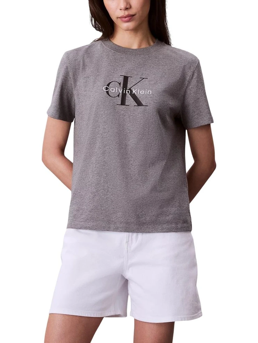 Gray Cotton T-Shirt