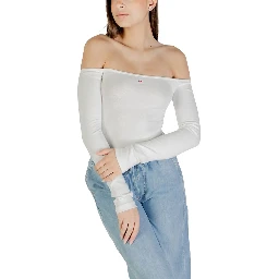 Cream Recycled Cotton Long Sleeve T-Shirt