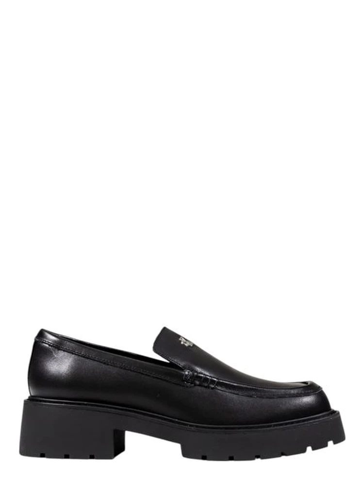 Black Leather Pumps