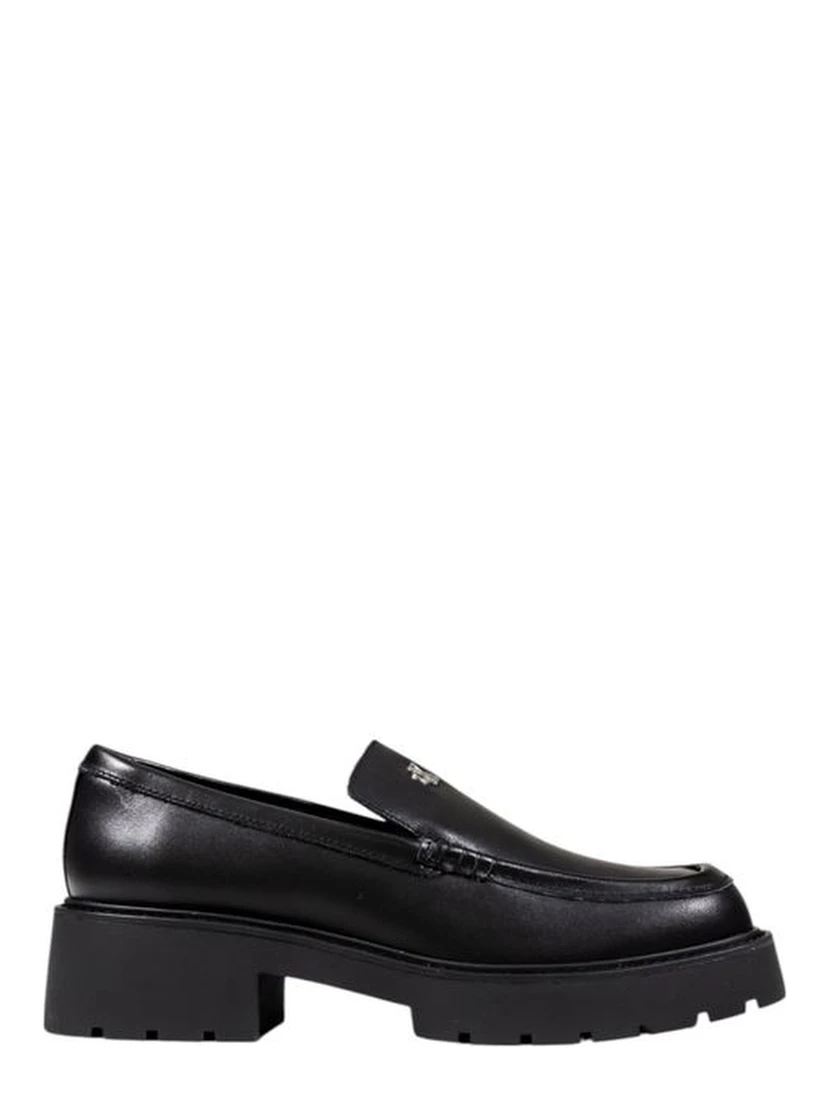 Black Leather Pumps